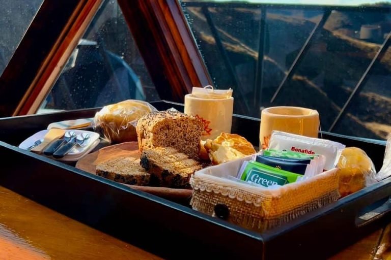 glamping zen desayuno