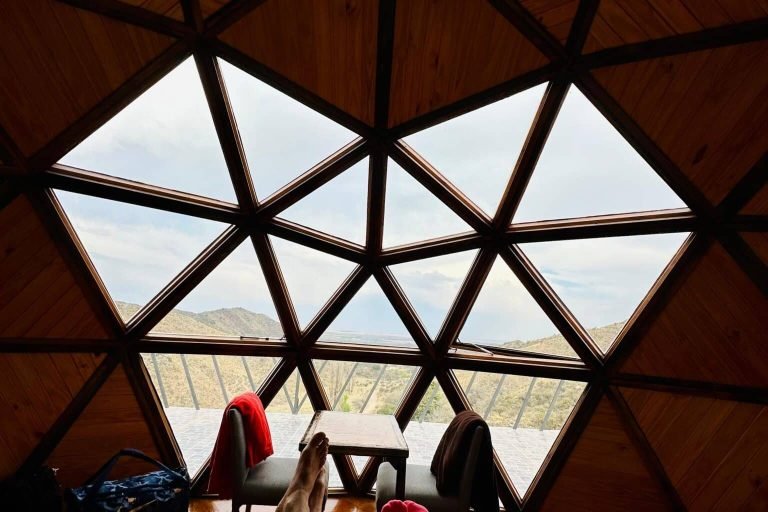 glamping zen domo interior