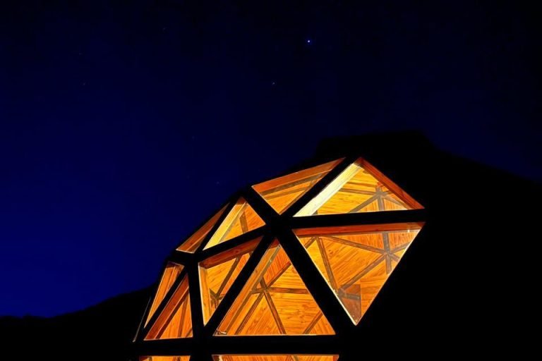 glamping zen noche luz